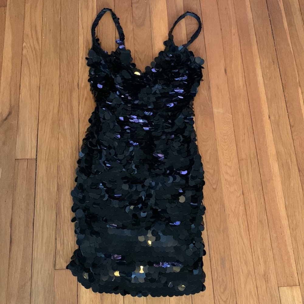 Vintage Rampage Paris sequined cocktail dress, medium
